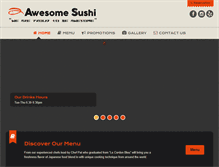 Tablet Screenshot of myawesomesushi.com